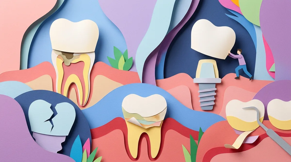 crown fell off root canal tooth