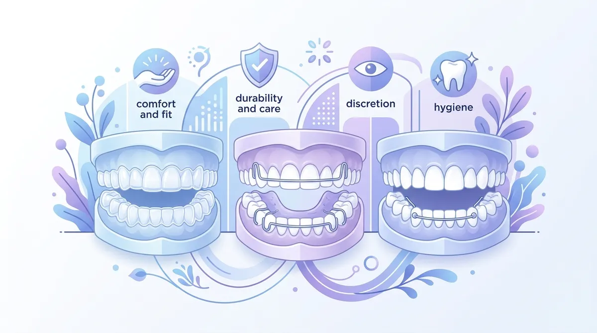 switch retainer types invisalign