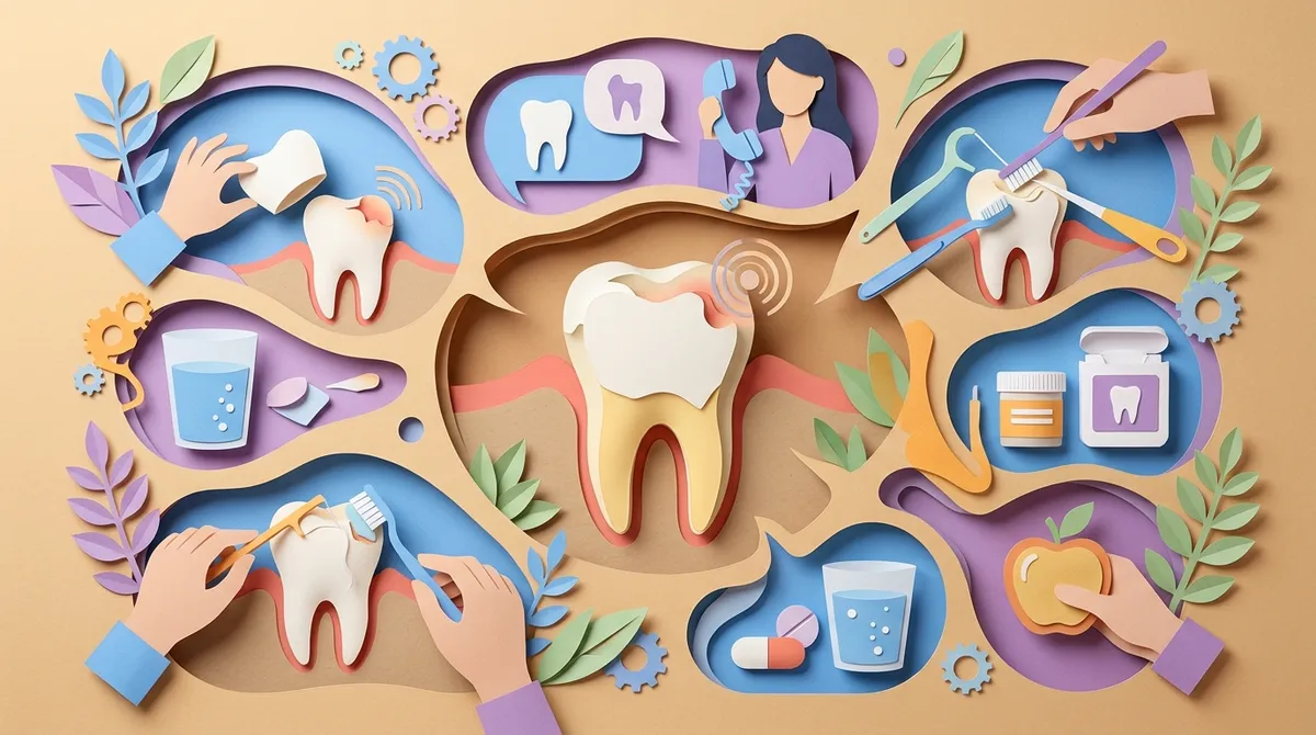 sensitive tooth after crown falls