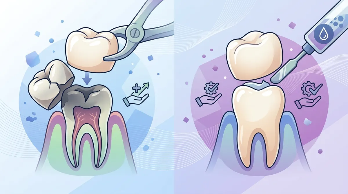 crown replacement versus recement