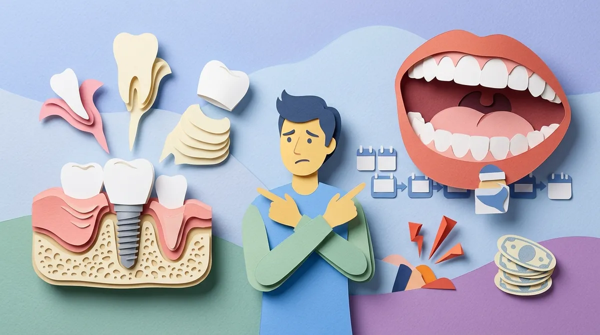 What is the downside of having dental implants?