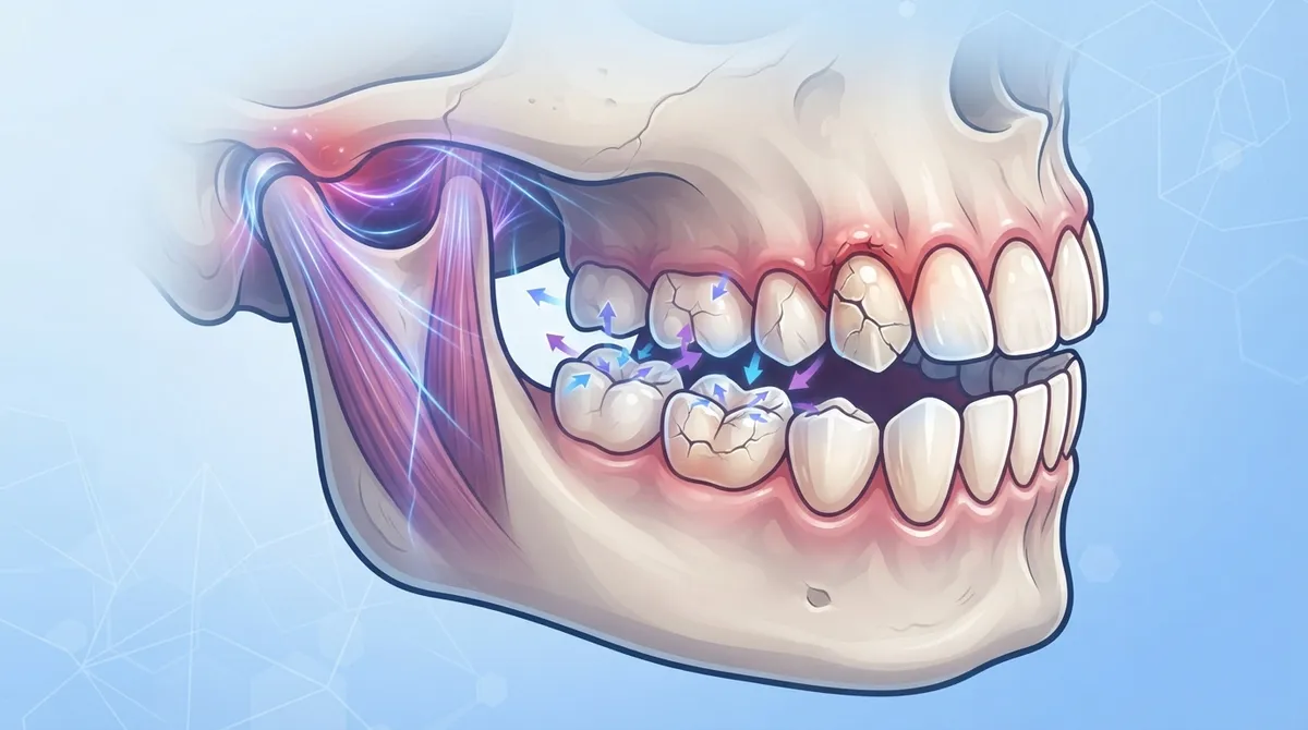 Which teeth are most affected by bruxism?